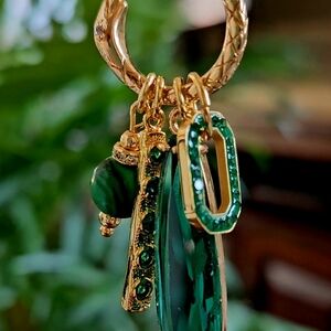 SUPER SALE!! Charm Necklace with Snake Gate Clasp and Gold-Filled Chain